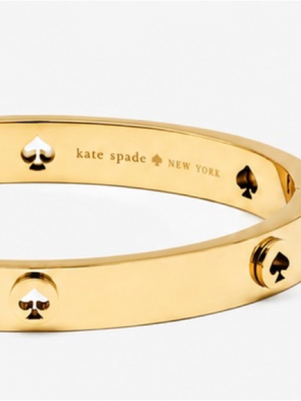 kate spade Gold Spade Accent Bangle Bracelet / New ✨ - Picture 8 of 8